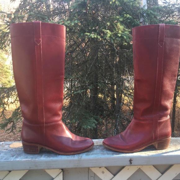 oxblood riding boots